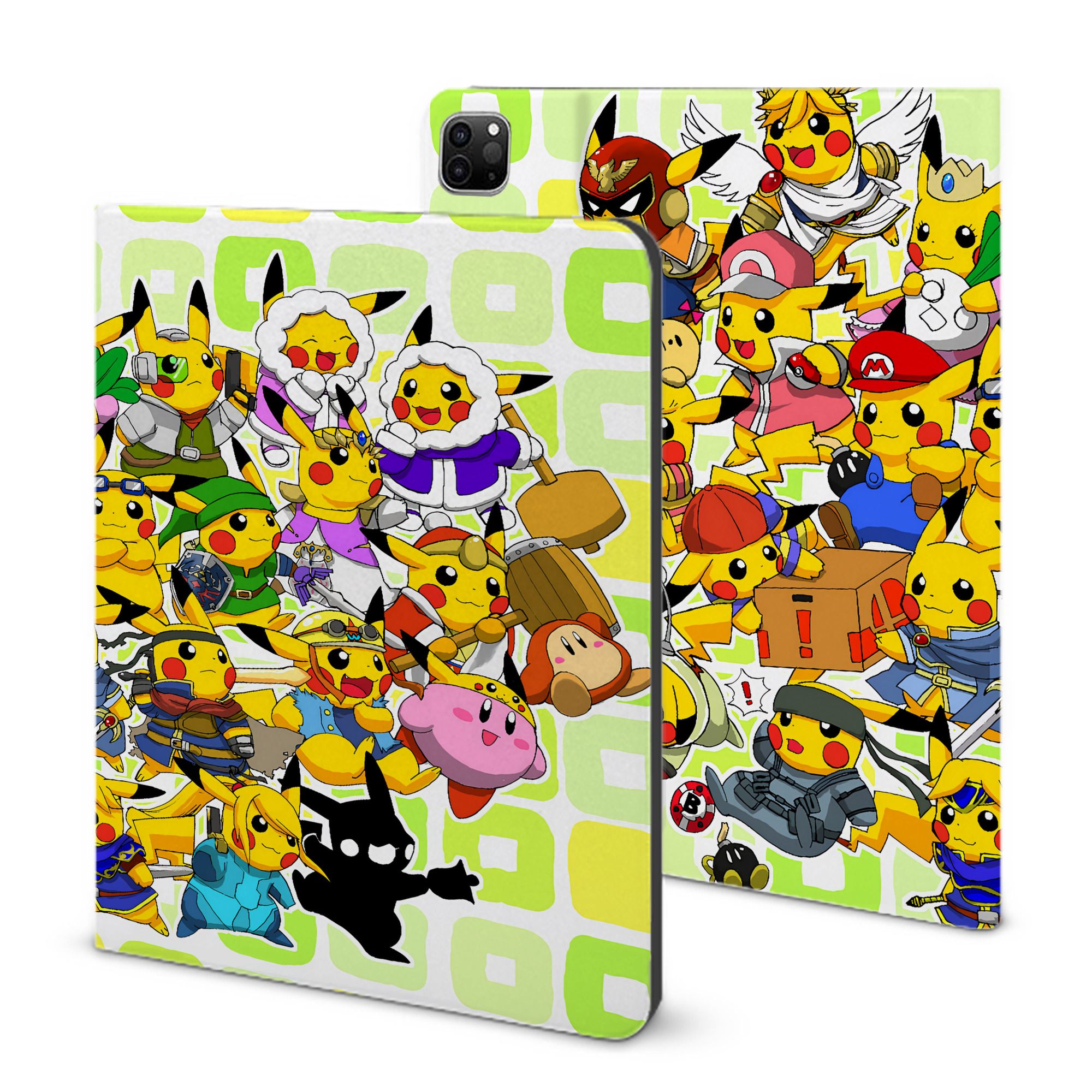 （画像用） ポケットモンスター Pokémon IPad ケース ブック型 PUレザー TPU 耐衝撃 軽量 薄型 ペン収納なし 全面保護 IPad 各モデル対応